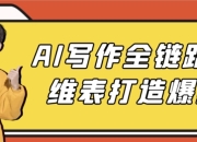 AI写作全链路多维表打造爆款
