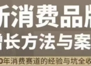 新消费品牌增长方法与案例
