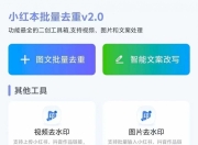 小红本批量改写v2.1.2，功能强大的自媒体内容二创工具箱