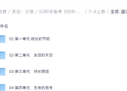 53科学备考初中全科目全练word版