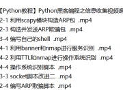 Python黑客编程之信息收集