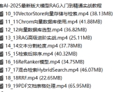 聚客AI -2025最新版大模型RAG入门到精通实战教程