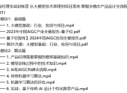 AIGC产品经理实战训练营 从大模型技术原理到项目落地 掌握多模态产品设计全流程