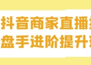 抖音商家直播操盘手进阶提升班