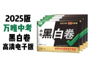 万唯中考《2025年中考黑白卷 (多版本) 》