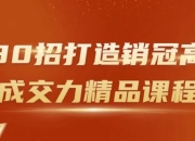 30招打造销冠高成交力精品课程