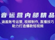抖音运营内部精品课