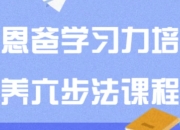 恩爸学习力培养六步法课程