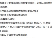 黄岛主·小红书绿茶计划情感虚拟资料变现项目