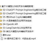 基于大模型LLM的开发与编程教程