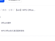 WPS Office永久激活版+AI助手插件+WPS PDF永久激活版