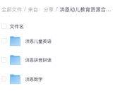 洪恩幼儿教育资源合集:全面启蒙,科学成长