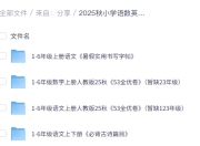2025年小学热门资料,总共9.28G