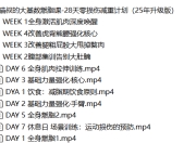 猫叔的大基数燃脂课-28天零损伤减重计划（25年升级版）