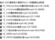 聚客AI -2025最新版大模型RAG入门到精通实战教程