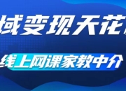 私域变现天花板，网课家教中介，只做渠道和流量，让大学生给你打工、0成本实现月入五位数