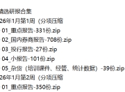 2026年精选研报合集