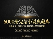 【书虫必备】6000册完结小说典藏库｜经典网文·出版文学·畅销榜全品类精校版